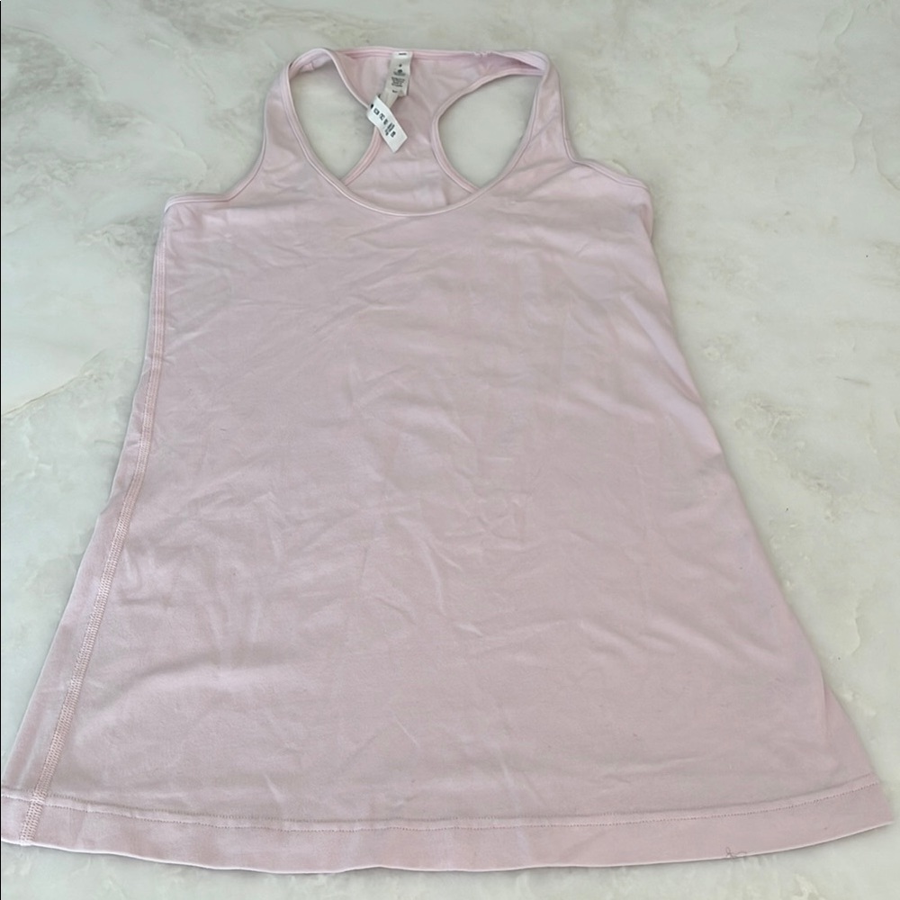 Lululemon Athletica Soft Pink Racerback Tank Size 6
